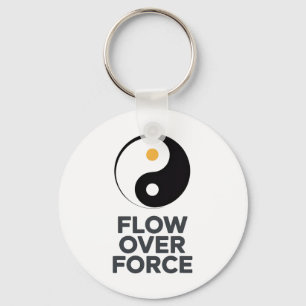 Flow Over Force Yin Yang Yoga Lance Apparel _2 Keychain