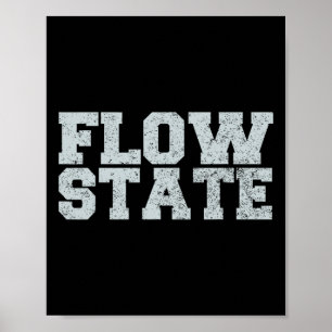 Flow State - Vintage Distressed Flow State  Poster