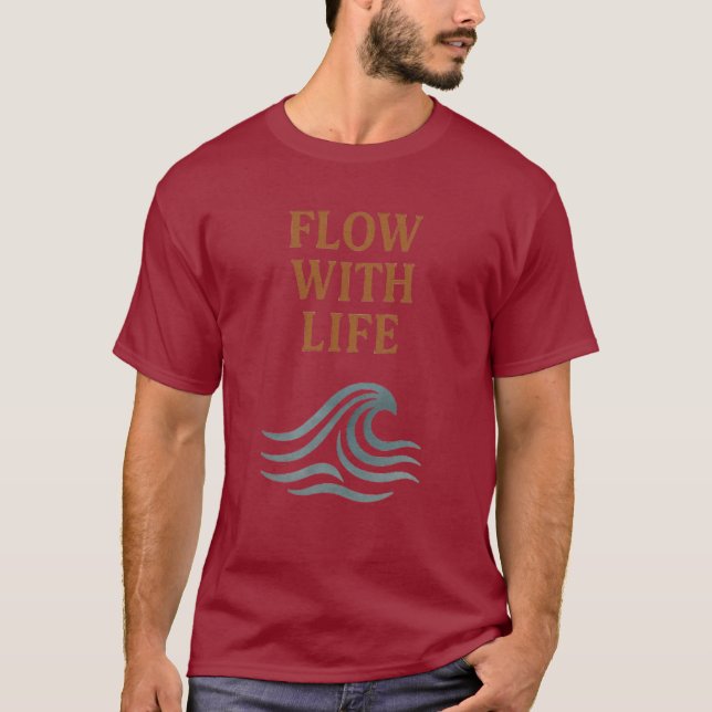 Flow With Life Wave T-Shirt (Front)