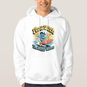 Flow With The Happy Waves Surf Style Men’s Tee