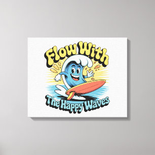 Flow With The Happy Waves Wall Art