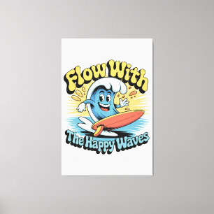 Flow With The Happy Waves Wall Art