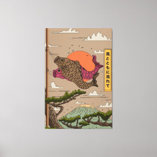 Flow with the Wind Koinobori Canvas Print