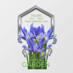 Flower 1 - Window Cling: 20.00" x 30.00" Window Cling