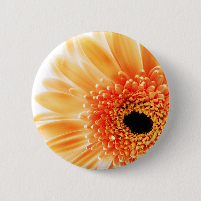 Flower 2 Inch Round Button (Front)