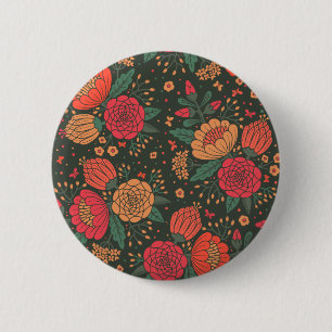 flower 2 inch round button