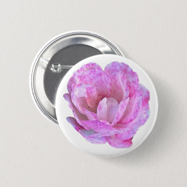 Flower  2 inch round button (Front & Back)