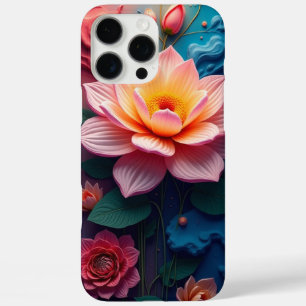Flower Abstract iPhone 16 Pro Max Case