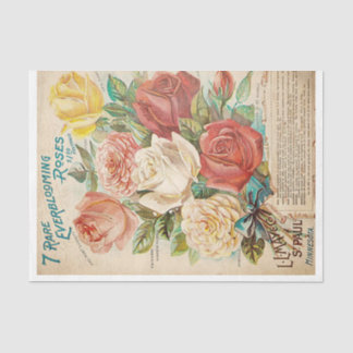 flower ad tissue paper