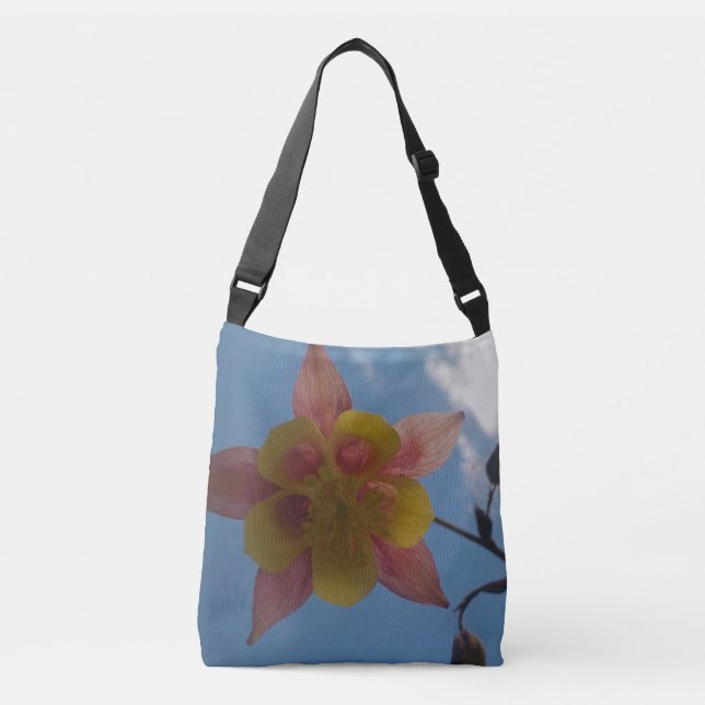 Flower Against Sky Crossbody Bag (Front)