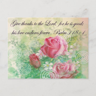 Flower and Bible verse "Rose" Postcard