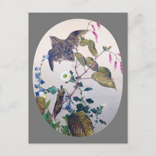 Flower and Bird, Watanabe Seitei Postcard