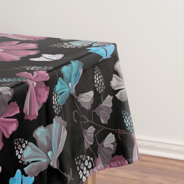 Flower and Butterflies Pattern  Tablecloth (In Situ)