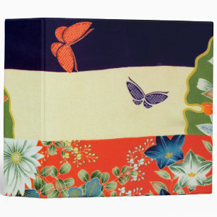 Flower and Butterfly, Japanese Design Binder