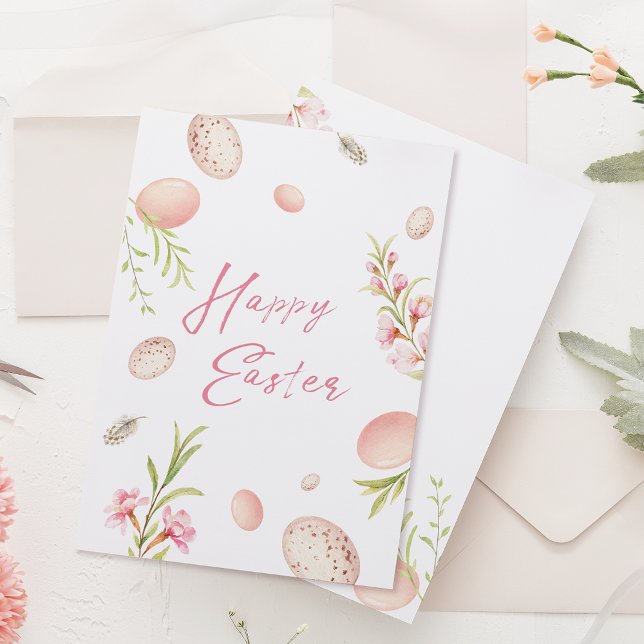 Flower And Eggs Easter Holiday Card (Creator Uploaded)