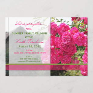 Flower and Farm Reunion Invite
