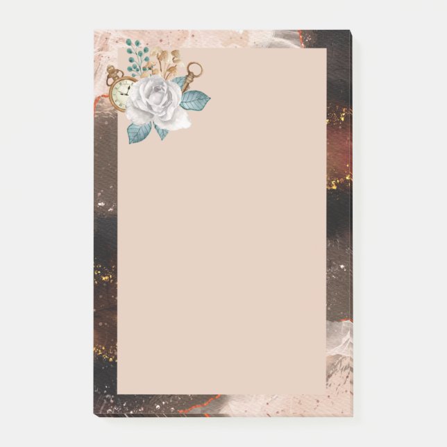 Flower and Granite Post-it Notes (Front)