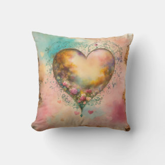 Flower and Heart Pillow Design