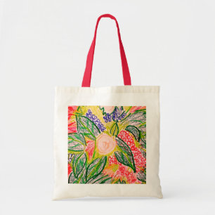 Flower and Poem Tote Bag