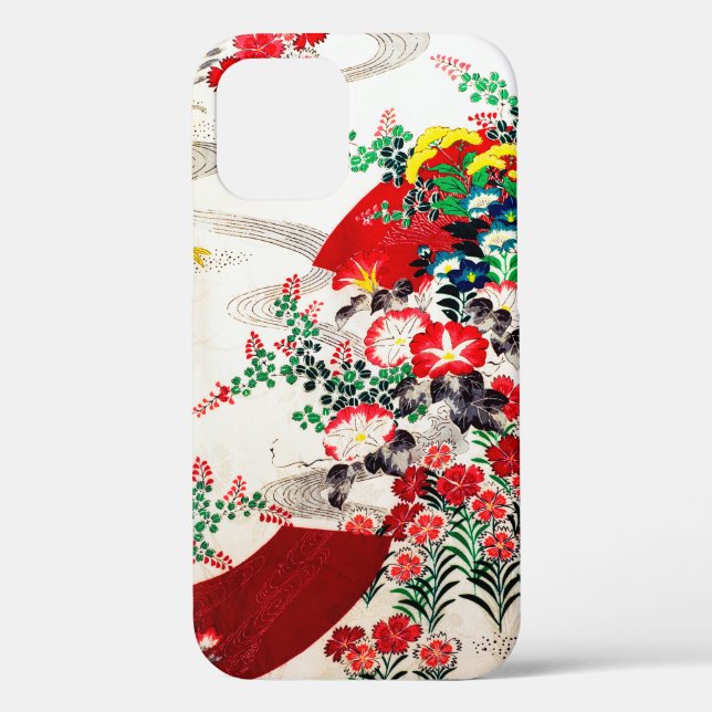 Flower and Running Water, Japanese Design Case-Mate iPhone Case (Back)