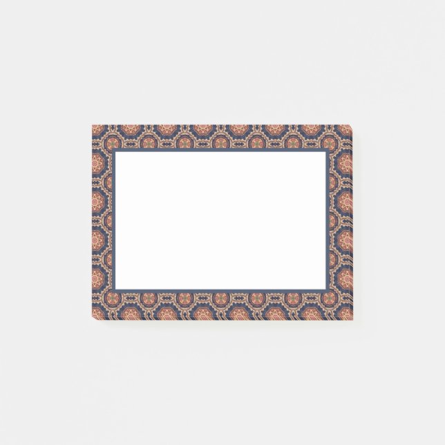 Flower and Star Shapes Decorative Design Post-it Notes (Front)