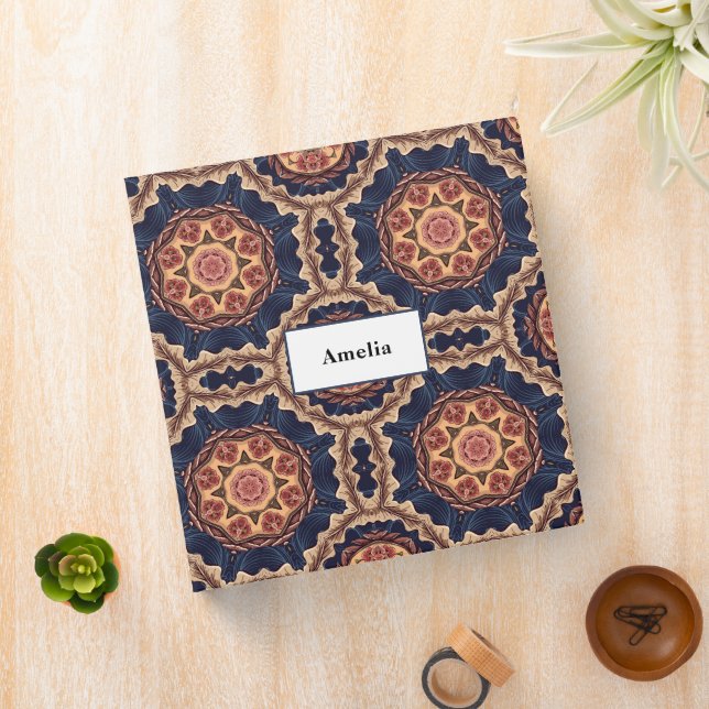 Flower and Star Shapes Pattern Binder (In Situ)