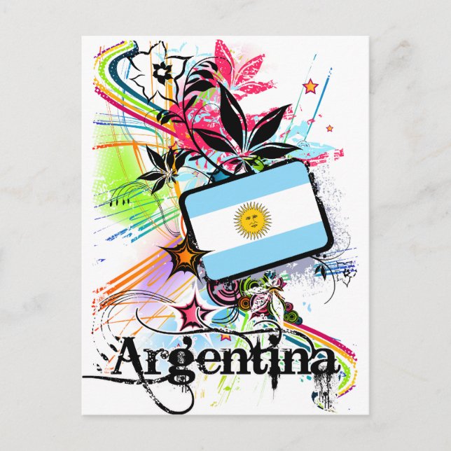 Flower Argentina Postcard (Front)