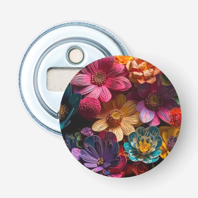 Flower Art Bottle Opener (Front)