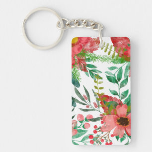 Flower Art Decor Keychain