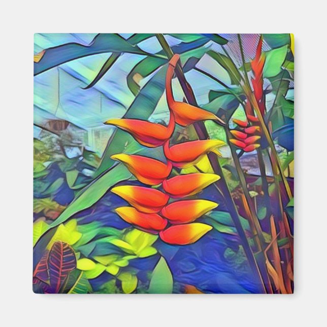 Flower Art Magnet (Front)