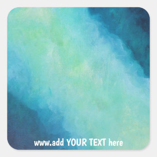 Flower Art Square Stickers