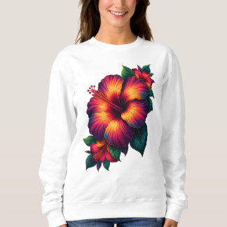 Flower Art Sweatshirt for Women
