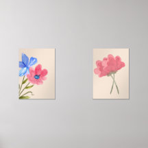 Flower Art Wall Art Sets