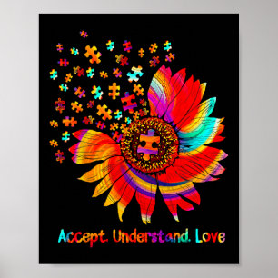 Flower Asd Accept Understand Love Poster