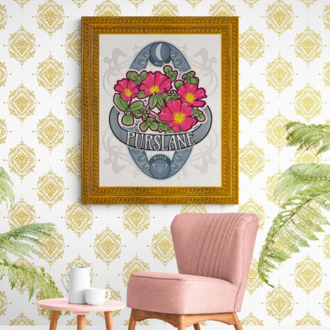 Flower Astrology and Magic Poster - Purslane (Creator Uploaded)