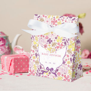 Flower baby favor box