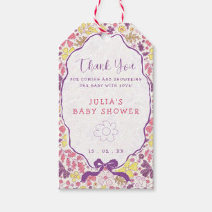 Flower Baby Gift Tags