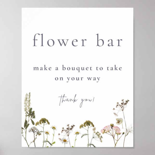 Flower Bar Bouquet  Poster (Front)