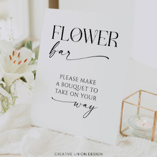 Flower Bar Bridal Shower Favours Sign