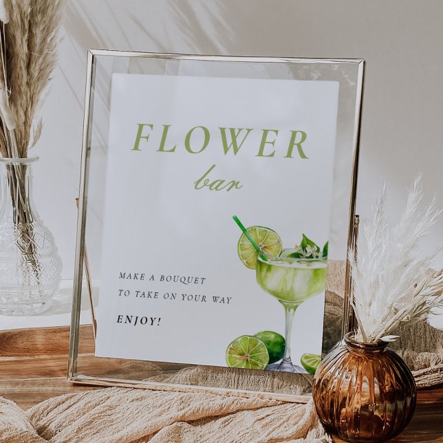 Flower Bar Mexican Fiesta Bridal Shower Sign (Creator Uploaded)