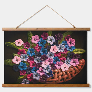 Flower Basket Hanging Tapestry