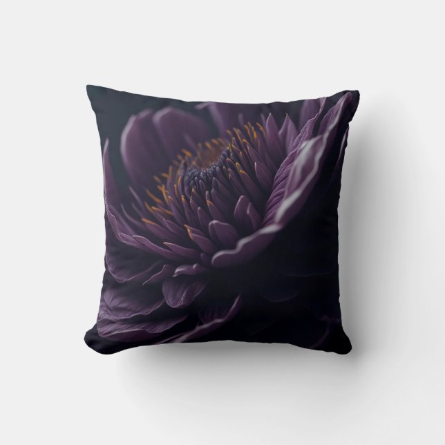 flower beauty throw pillow (Front)