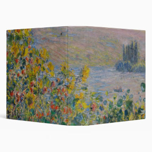 Flower Beds at Vétheuil, Impressionist Landscape Binder