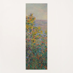 Flower Beds at Vétheuil, Impressionist Landscape Yoga Mat