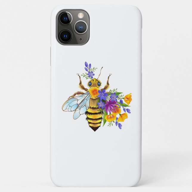 Flower bee with wild plants Case-Mate iPhone case (Back)