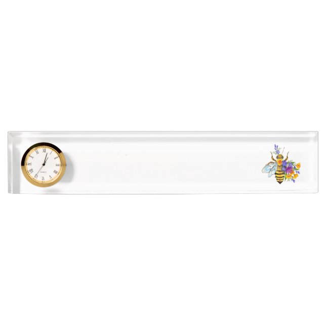 Flower bee with wild plants nameplate (Front)