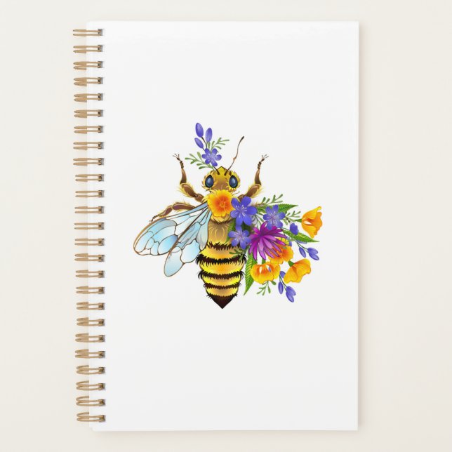 Flower bee with wild plants planner (Front)