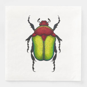Flower beetle napkin