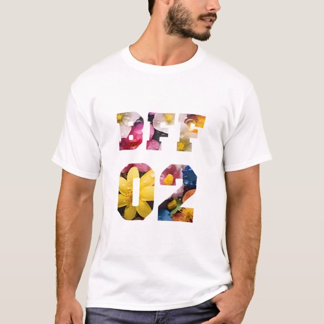 Flower Best friends for 3 - BFF 02 T-Shirt (Front)