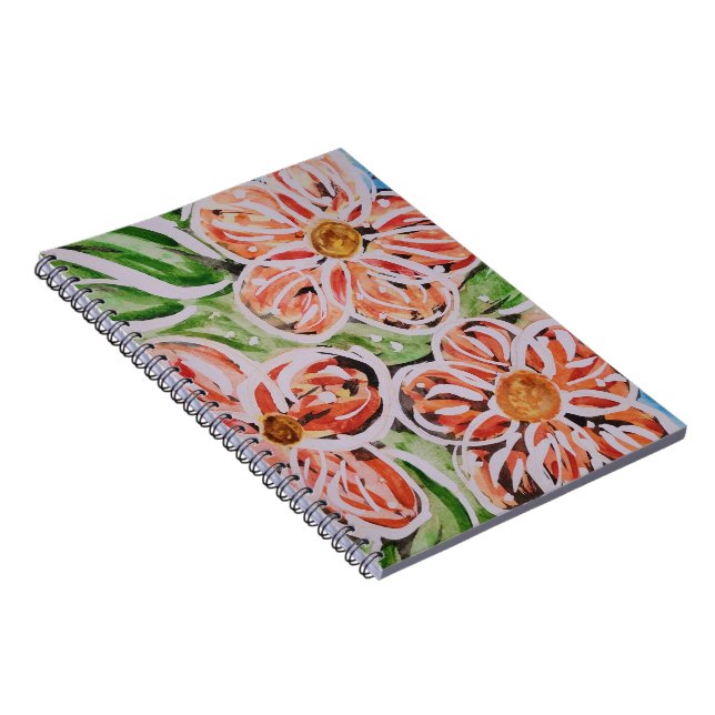 Flower Binder Notebook (Right Side)